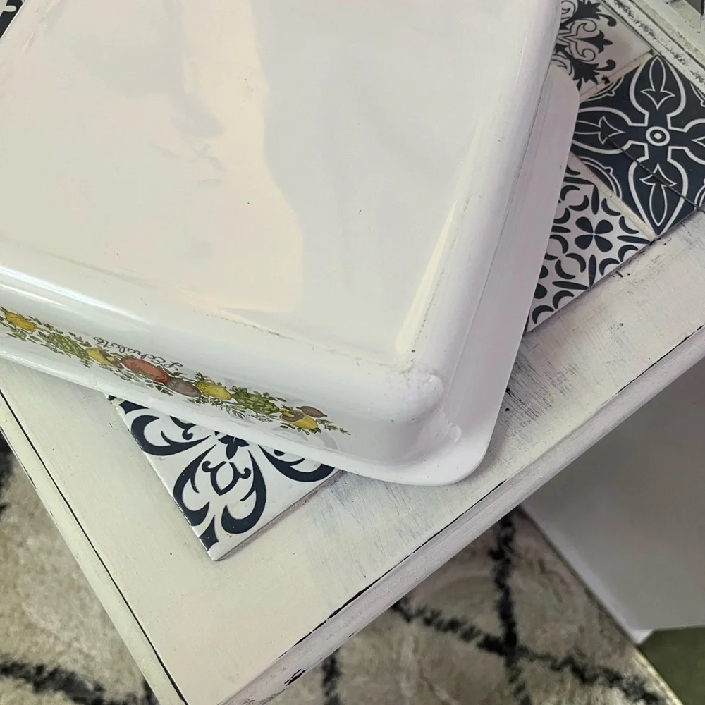 Vintage Corning-ware Spice of Life Square Baking Dish P-322